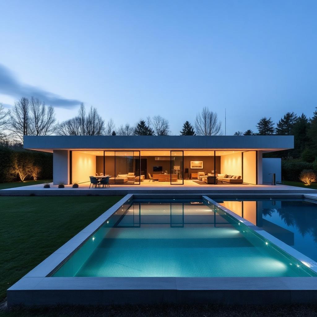 Minimalistische Architekten-Villa